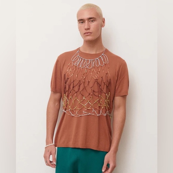 NWOT NAGNATA HIGHLIGHTER TEE IN CLAY SZ S/M - Picture 4 of 7